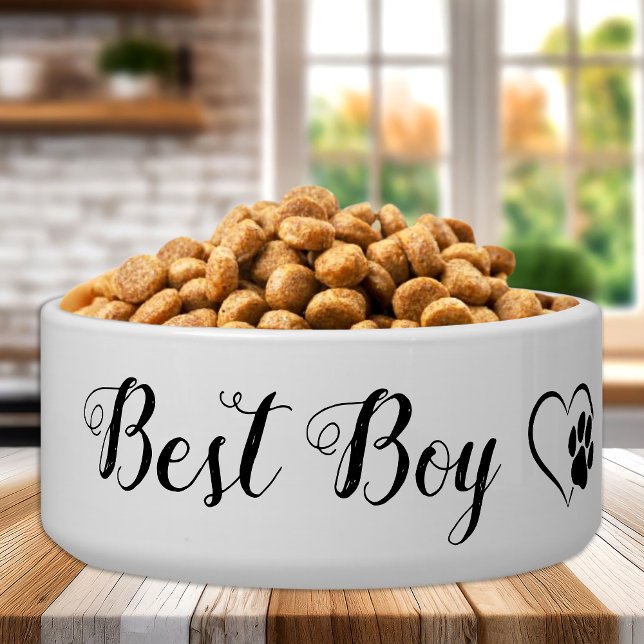 Best Boy Personalised Pet Wedding Dog Food Bowl (Creator Uploaded)