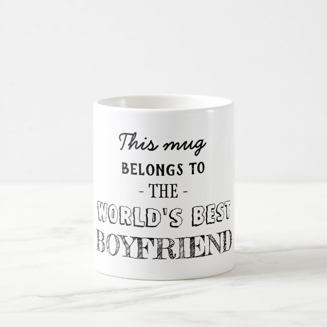 Best Boyfriend Belongs Here Coffee Mug (Center)