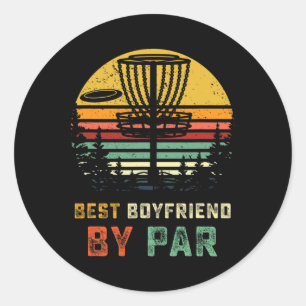 Best Boyfriend Disc Golf Bf Frisbees Disc Golfer G Classic Round Sticker