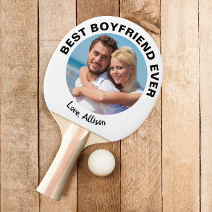 Best Boyfriend Ever Photo Ping Pong Paddle