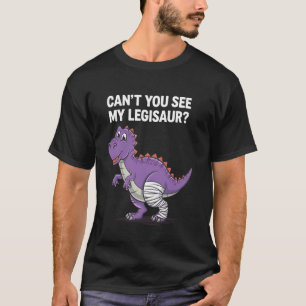 Best Broken Leg Art For Men Women Kids Broke Foot  T-Shirt