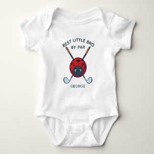Best Brother By Par Baby Shower Golfing Bug Custom Bodysuit