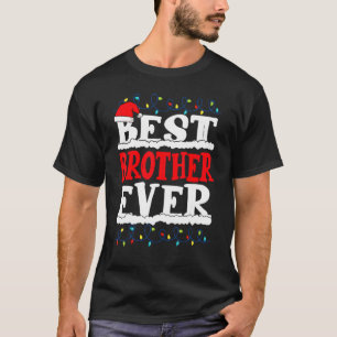 Best Brother Ever  Christmas Family Lights Santa X T-Shirt