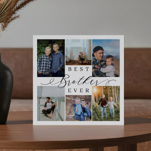 Best Brother Ever Photo Collage Keepsake Gift Plaque