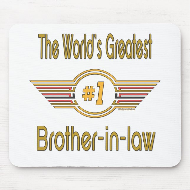 Best Brother-in-law Gifts Mouse Pad (Front)