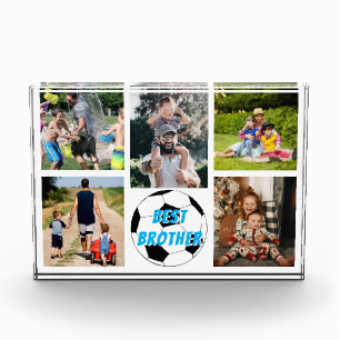 Best Brother Soccer Photo Block