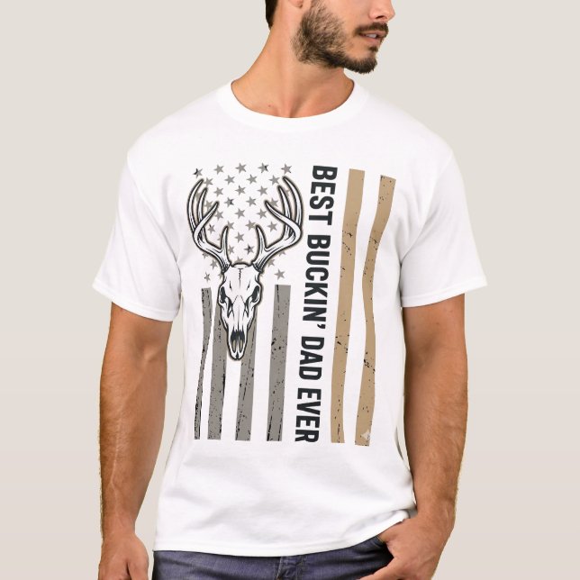 Best Buckin Dad Deer Hunting Vintage Shirt Design_ (Front)