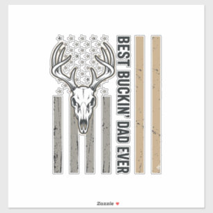 Best Buckin Dad Deer Hunting Vintage Shirt Design_