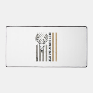 Best Buckin Dad Deer Hunting Vintage Shirt Design_ Desk Mat
