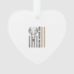 Best Buckin Dad Deer Hunting Vintage Shirt Design_ Ornament