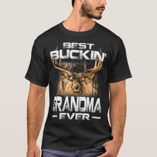 Best Buckin' Grandma Ever Shirt Deer Hunting Bucki