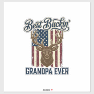 Best Buckin Grandpa Ever Deer Hunting Shirt Design