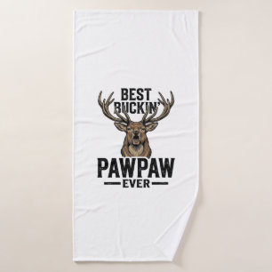 Best Buckin Pawpaw Vintage Deer Hunting Shirt_1 Bath Towel