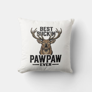 Best Buckin Pawpaw Vintage Deer Hunting Shirt_1 Cushion
