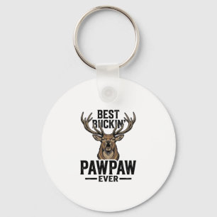 Best Buckin Pawpaw Vintage Deer Hunting Shirt_1 Key Ring