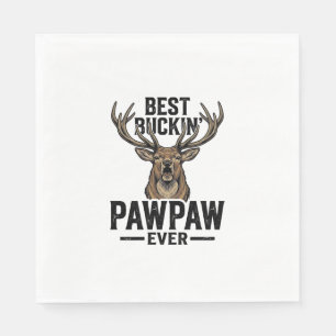 Best Buckin Pawpaw Vintage Deer Hunting Shirt_1 Napkin
