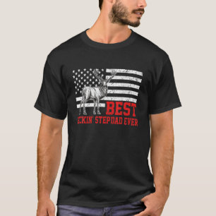 Best Buckin' Step-Dad Ever Deer Hunting Father's D T-Shirt
