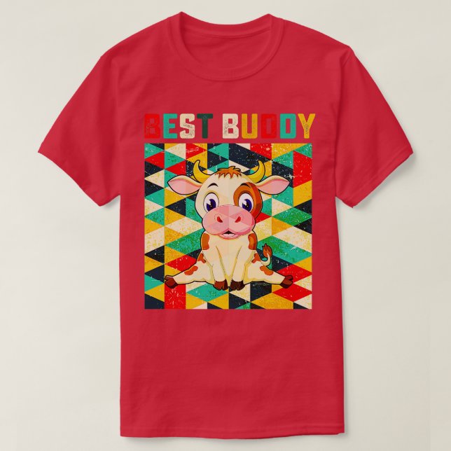 Best Buddy Cow T-Shirt (Design Front)