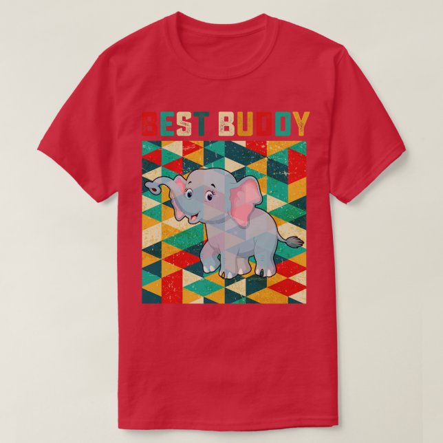 Best Buddy Elephant T-Shirt (Design Front)