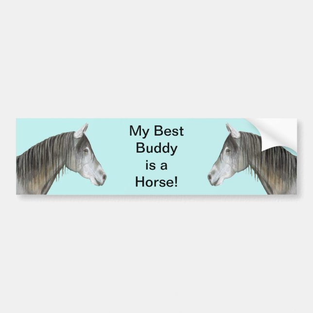 Best Buddy Horse Bumper Sticker (Front)