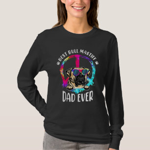 Best Bull Mastiff Dad Ever Tie Dye Fathers Day T-Shirt