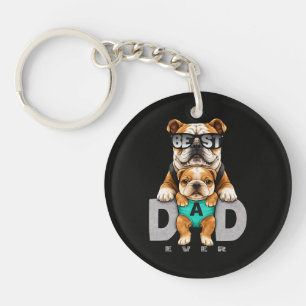 Best Bulldog Dad Ever – Cute Bulldog Father’s Day Key Ring