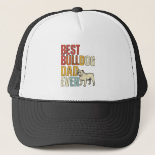 Best Bulldog Dad Ever Vintage Engraving Shirt Desi Trucker Hat