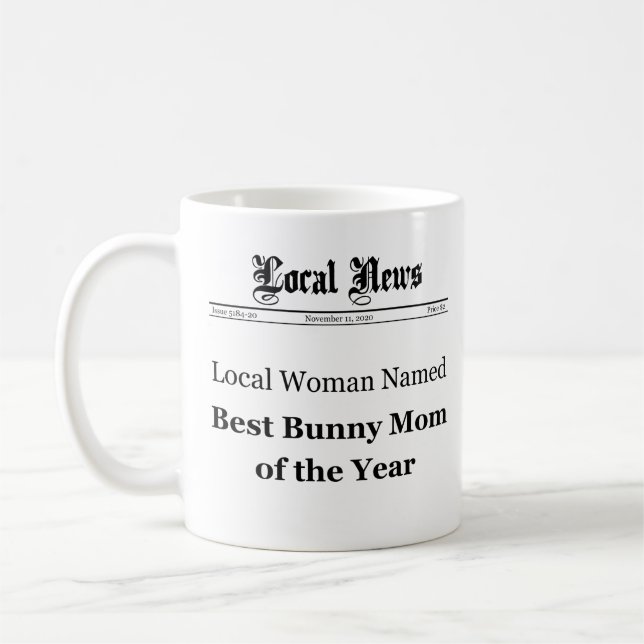 Best Bunny Mum Coffee Mug (Left)