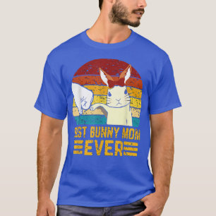 Best Bunny Mum Ever Mum Embroidery Style Mothers D T-Shirt