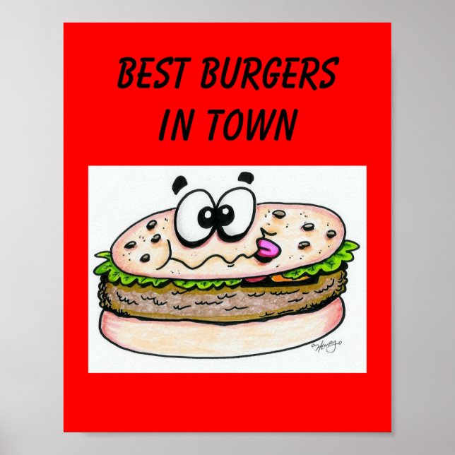Best Burgers in Town Poster (Front)