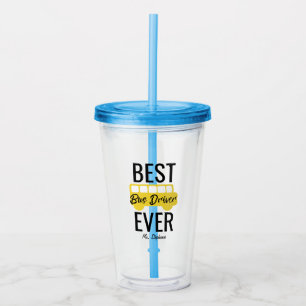 Best Bus Driver Ever School Bus Personalised Acrylic Tumbler