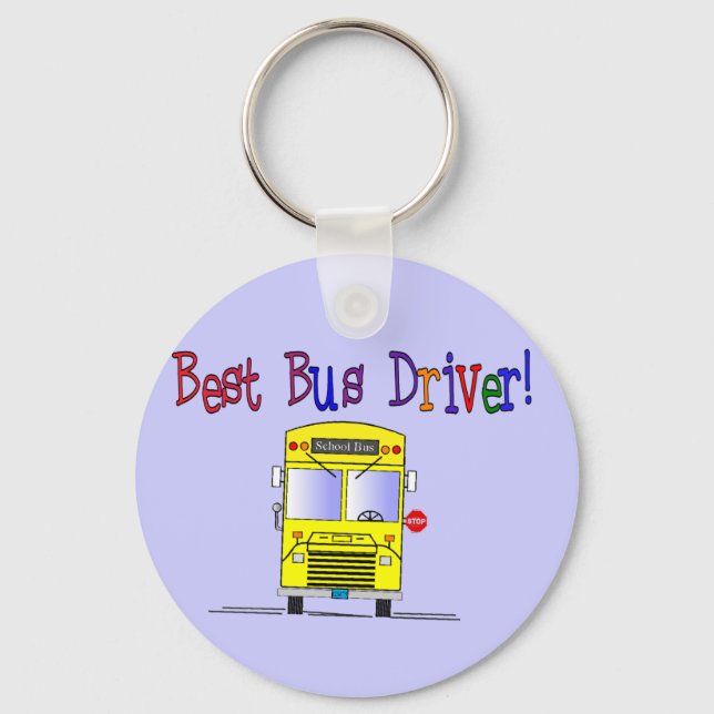 Best Bus Driver Gifts Key Ring (Front)