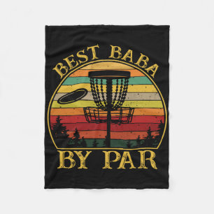 Best By Par Funny Disc Golfing Uncle  Fleece Blanket