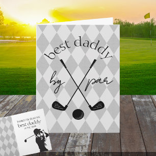 Best By Par Personalised Argyle Golf Folding Gift Card