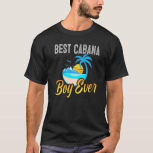 Best Cabana Boy Ever Sunset Palm Trees 3 T-Shirt
