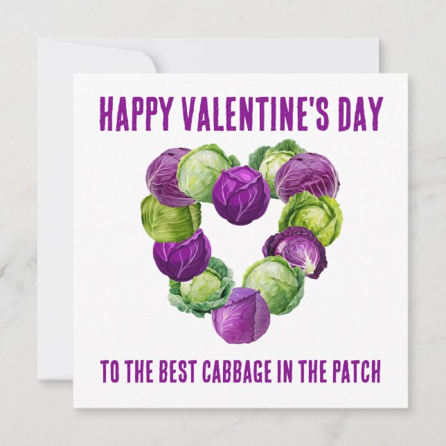 BEST CABBAGE IN THE PATCH Valentine Couples (Front)