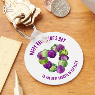 BEST CABBAGE IN THE PATCH Valentine Couples Key Ring