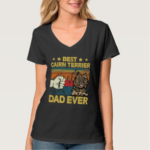 Best Cairn Terrier Dad Ever Retro Vintage Father s T-Shirt