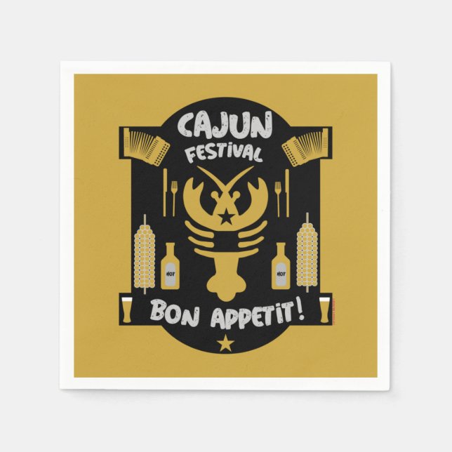 Best Cajun Cooks  Napkin (Front)