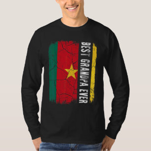 Best Cameroonian Grandpa Ever Cameroon Flag Father T-Shirt