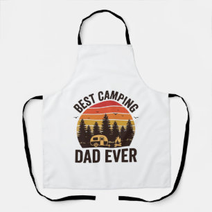 Best Camping Dad Ever Vintage Camping Design_1 Apron