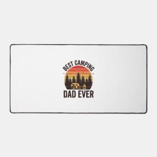 Best Camping Dad Ever Vintage Camping Design_1 Desk Mat