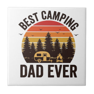 Best Camping Dad Ever Vintage Camping Design_1 Tile