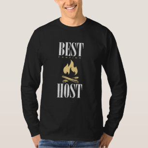 Best Camping Host Nature Bonfire Vintage T-Shirt