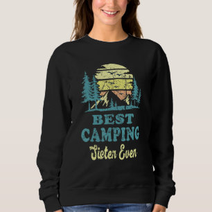 Best Camping Sister Ever Camper Sis Vintage Sweatshirt