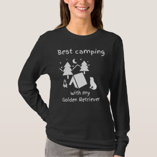 Best Camping With My Golden Retriever Goldie Owner T-Shirt