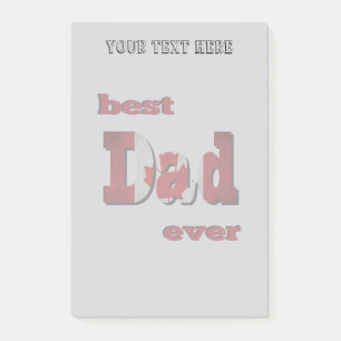 Best Canadian Dad Ever Post-it Notes