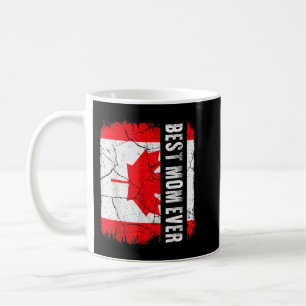 Best Canadian Mum Ever Canada Flag Mothers Day Gif Coffee Mug