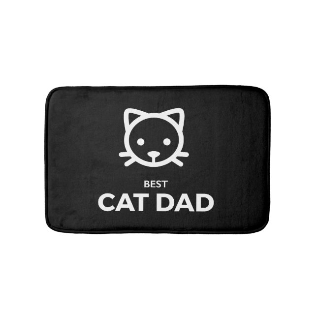 Best Cat Dad  Bath Mat (Front)