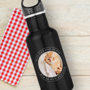 Best Cat Dad By Par Classic Simple Photo 532 Ml Water Bottle
